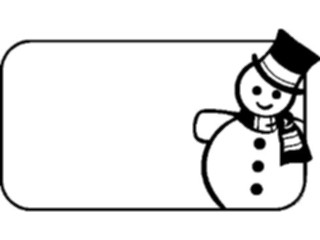 Sticker Custom Preview Image #072515 Holidays Christmas Winter Holiday Fun Snowman Frame2