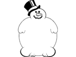 Sticker Custom Preview Image #072516 Holidays Christmas Winter Holiday Fun Snowman Frame3