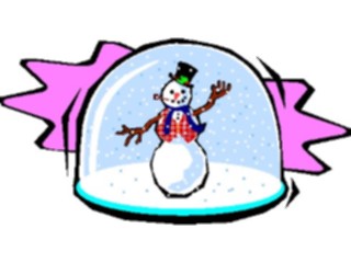 Sticker Custom Preview Image #072520 Holidays Christmas Winter Holiday Fun Snowman Globe