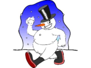 Sticker Custom Preview Image #072525 Holidays Christmas Winter Holiday Fun Snowman Marching