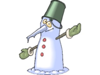 Sticker Custom Preview Image #072528 Holidays Christmas Winter Holiday Fun Snowman Melting3