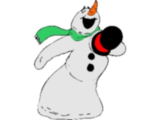 Sticker Custom Preview Image #072533 Holidays Christmas Winter Holiday Fun Snowman Singing