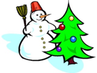 Sticker Custom Preview Image #072538 Holidays Christmas Winter Holiday Fun Snowman Tree2