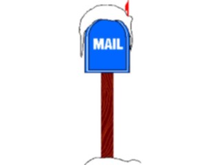 Sticker Custom Preview Image #072571 Holidays Christmas Winter Holiday Fun Winter Mail Box