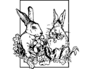 Sticker Custom Preview Image #072583 Holidays Easter Bunniesinthe Wild