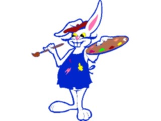 Sticker Custom Preview Image #072610 Holidays Easter Bunny Artist2