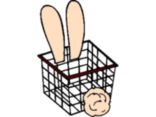 Sticker Custom Preview Image #072612 Holidays Easter Bunny Basket