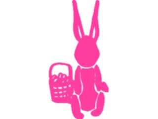 Sticker Custom Preview Image #072613 Holidays Easter Bunny Basket1