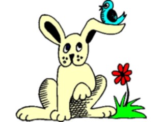 Sticker Custom Preview Image #072615 Holidays Easter Bunny Bird