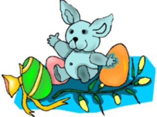 Sticker Custom Preview Image #072635 Holidays Easter Bunny Eggs1