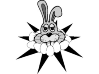 Sticker Custom Preview Image #072639 Holidays Easter Bunny Face