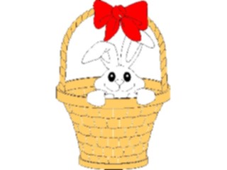 Sticker Custom Preview Image #072646 Holidays Easter Bunnyin Basket1