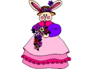 Sticker Custom Preview Image #072656 Holidays Easter Bunny Lady