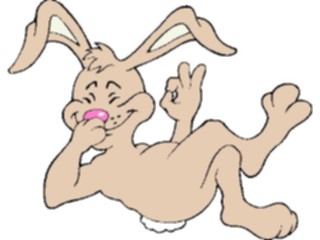 Sticker Custom Preview Image #072657 Holidays Easter Bunny Laughing