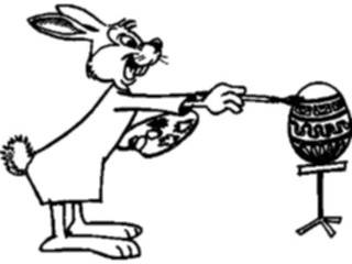 Sticker Custom Preview Image #072667 Holidays Easter Bunny Painting Egg5