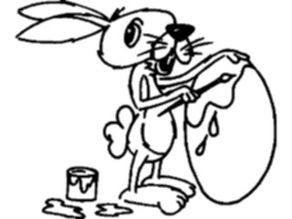 Sticker Custom Preview Image #072670 Holidays Easter Bunny Painting Egg8