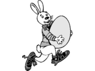 Sticker Custom Preview Image #072675 Holidays Easter Bunny Running1