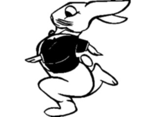 Sticker Custom Preview Image #072676 Holidays Easter Bunny Running2