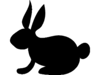 Sticker Custom Preview Image #072677 Holidays Easter Bunny Silhouette