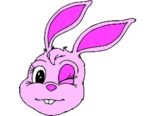 Sticker Custom Preview Image #072684 Holidays Easter Bunny Winking