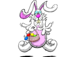 Sticker Custom Preview Image #072689 Holidays Easter Bunnywith Basket04