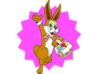 Sticker Custom Preview Image #072690 Holidays Easter Bunnywith Basket05