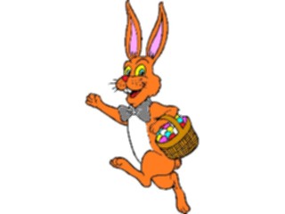 Sticker Custom Preview Image #072691 Holidays Easter Bunnywith Basket06