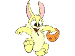 Sticker Custom Preview Image #072694 Holidays Easter Bunnywith Basket09