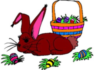 Sticker Custom Preview Image #072699 Holidays Easter Bunnywith Basket14