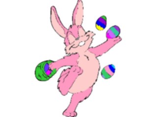 Sticker Custom Preview Image #072714 Holidays Easter Bunnywith Eggs2