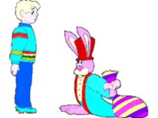 Sticker Custom Preview Image #072717 Holidays Easter Bunnywith Gifts