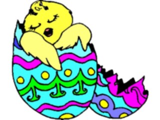 Sticker Custom Preview Image #072727 Holidays Easter Chickin Egg