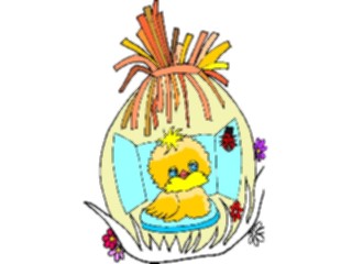 Sticker Custom Preview Image #072728 Holidays Easter Chickin Egg2