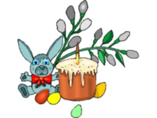 Sticker Custom Preview Image #072744 Holidays Easter Cupcake