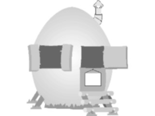 Sticker Custom Preview Image #072879 Holidays Easter Egg House