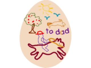 Sticker Custom Preview Image #072884 Holidays Easter Egg To Dad
