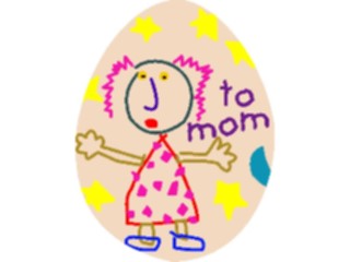 Sticker Custom Preview Image #072885 Holidays Easter Egg To Mom