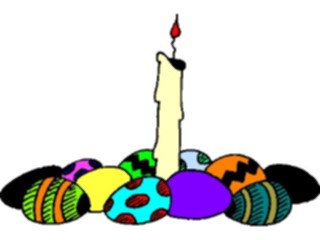 Sticker Custom Preview Image #072889 Holidays Easter Eggs Candle