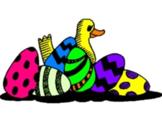 Sticker Custom Preview Image #072890 Holidays Easter Eggs Duck