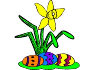 Sticker Custom Preview Image #072892 Holidays Easter Eggs Flower2