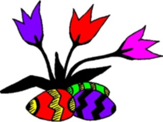 Sticker Custom Preview Image #072893 Holidays Easter Eggs Flowers