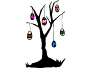 Sticker Custom Preview Image #072894 Holidays Easter Eggsin Tree