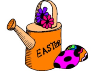 Sticker Custom Preview Image #072895 Holidays Easter Eggs Watering Can