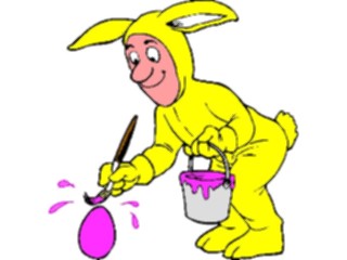 Sticker Custom Preview Image #072919 Holidays Easter Manin Bunny Costume