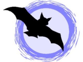 Sticker Custom Preview Image #072996 Holidays Halloween Bat Moon1