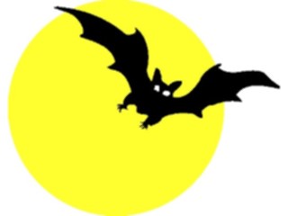 Sticker Custom Preview Image #072997 Holidays Halloween Bat Moon2