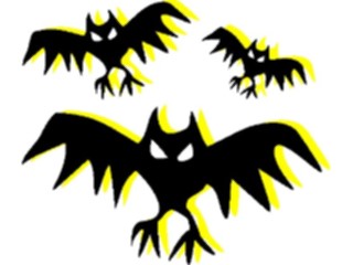 Sticker Custom Preview Image #073000 Holidays Halloween Bats