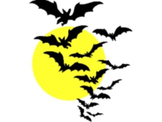 Sticker Custom Preview Image #073004 Holidays Halloween Bats Moon3