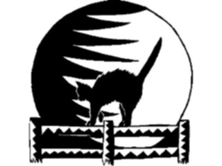Sticker Custom Preview Image #073061 Holidays Halloween Caton Fence2