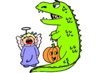 Sticker Custom Preview Image #073132 Holidays Halloween Costume Dragon